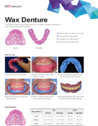 Wax Denture 1P Leafelt